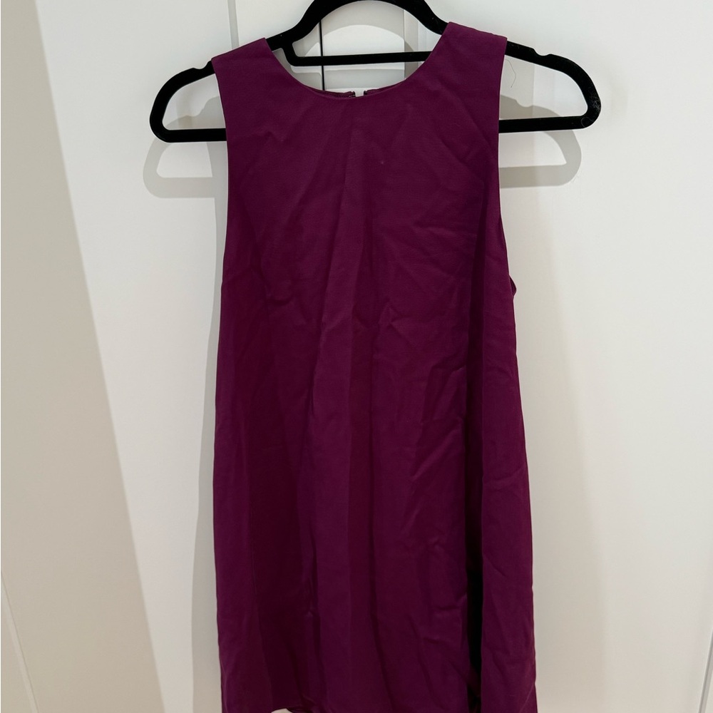 Alice + Olivia Rich Plum Sleeveless Dress